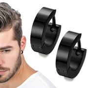 Sunjoy Tech Stainless Steel Unique Small Hoop Earrings (Unisex)